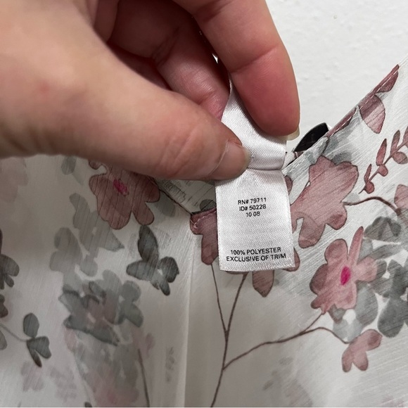 VICTORIA’S SECRET Y2K Floral Nightie Mini Sheer Slip Dress Size Medium - Picture 5 of 9